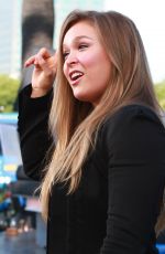 RONDA ROUSEY on the Set of Extra in Los Angeles