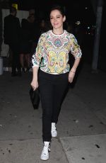 ROSE MCGOWAN at Nice Guy Restaurant in West Hollywood