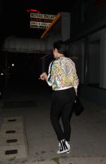 ROSE MCGOWAN at Nice Guy Restaurant in West Hollywood