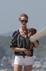 ROSIE HUNTINGTON-WHITELEY on the Beach in Malibu