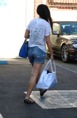 RUMER WILLIS in Denim Shorts Arrives at DWTS Rehearsals in Hollywood