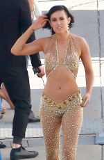RUMER WILLIS in Jumpsuits on the Set of DWTS in Hollywood