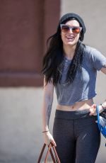 RUMER WILLIS in Tights Arrives at DWTS Rehearsals in Hollywood 1403