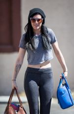 RUMER WILLIS in Tights Arrives at DWTS Rehearsals in Hollywood 1403