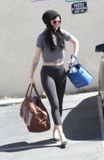 RUMER WILLIS in Tights Arrives at DWTS Rehearsals in Hollywood 1403