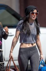 RUMER WILLIS in Tights Arrives at DWTS Rehearsals in Hollywood 1403