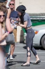 RUMER WILLIS in Tights Arrives at DWTS Rehearsals in Hollywood 1403