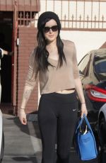 RUMER WILLIS in Tights at Dancing with the Stars Rehearsals in Hollywood 2502