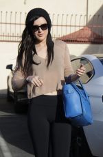 RUMER WILLIS in Tights at Dancing with the Stars Rehearsals in Hollywood 2502