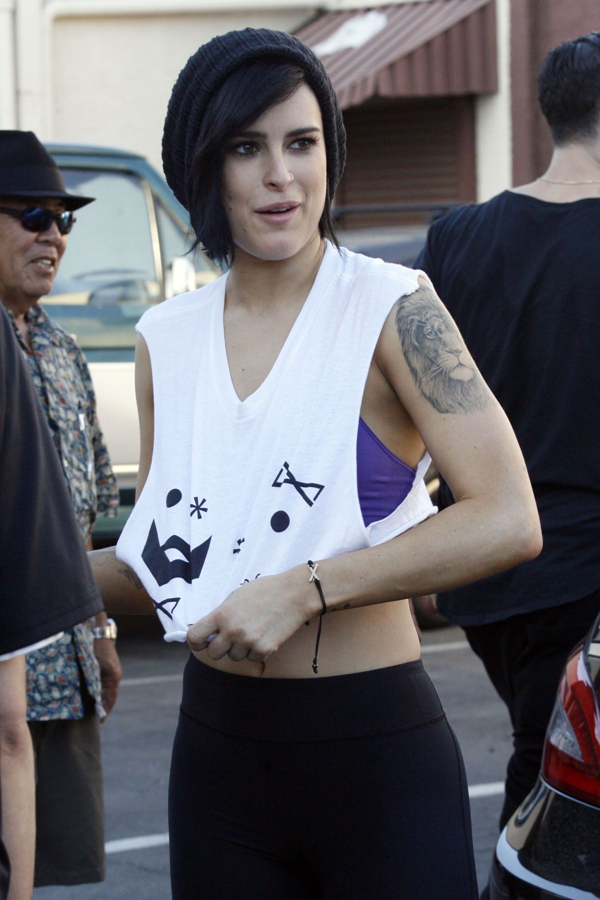 RUMER WILLIS Leaves DWTS Rehearsals in Hollywood.