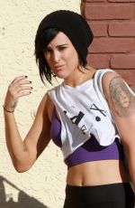 RUMER WILLIS Leaves DWTS Rehearsals in Hollywood 2603