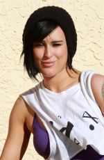 RUMER WILLIS Leaves DWTS Rehearsals in Hollywood 2603