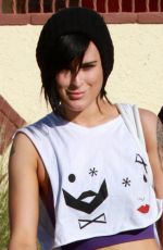 RUMER WILLIS Leaves DWTS Rehearsals in Hollywood 2603