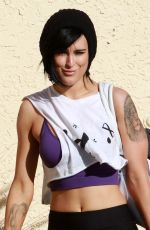 RUMER WILLIS Leaves DWTS Rehearsals in Hollywood 2603