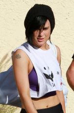 RUMER WILLIS Leaves DWTS Rehearsals in Hollywood 2603