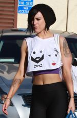 RUMER WILLIS Leaves DWTS Rehearsals in Hollywood 2603