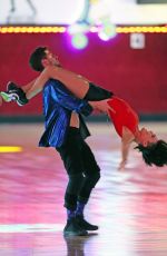 RUMER WILLIS Roller Skating on the Set of DWTS in Los Angeles