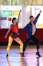 RUMER WILLIS Roller Skating on the Set of DWTS in Los Angeles