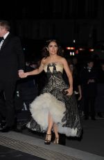 SALMA HAYEK at Alexander Mcqueen: Savage Beauty Exhibition