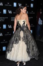 SALMA HAYEK at Alexander Mcqueen: Savage Beauty Exhibition