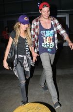 SARAH HYLAND Arrives at LA Lakers Game in Los Angeles