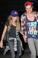 SARAH HYLAND Arrives at LA Lakers Game in Los Angeles
