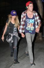 SARAH HYLAND Arrives at LA Lakers Game in Los Angeles