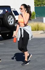 SELENA GOMEZ in Tank Top and Leggings Out in Los Angeles
