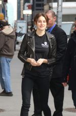 SHAILENE WOODLEY Arrives at Late Show with David Letterman in New York