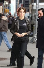 SHAILENE WOODLEY Arrives at Late Show with David Letterman in New York