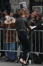 SHAILENE WOODLEY Arrives at Late Show with David Letterman in New York