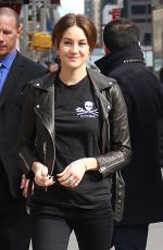 SHAILENE WOODLEY Arrives at Late Show with David Letterman in New York