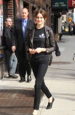 SHAILENE WOODLEY Arrives at Late Show with David Letterman in New York