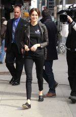 SHAILENE WOODLEY Arrives at Late Show with David Letterman in New York
