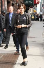 SHAILENE WOODLEY Arrives at Late Show with David Letterman in New York