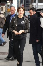 SHAILENE WOODLEY Arrives at Late Show with David Letterman in New York