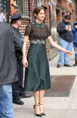SHAILENE WOODLEY Leaves Late Show with David Letterman
