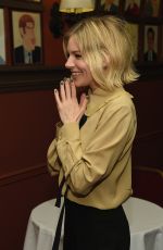 SIENNA MILLER at Sienna Miller Caricature Unveiling at Sardi
