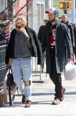 SIENNA MILLER in Ripped Jeans Out in New York 1303