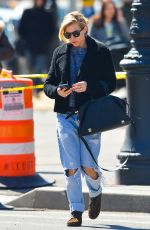 SIENNA MILLER in Ripped Jeans Out in New York 1303