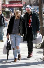 SIENNA MILLER in Ripped Jeans Out in New York 1303