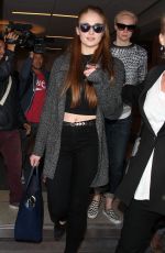 SOPHIE TURNER Arrives at LAX Airport in Los Angeles 2403
