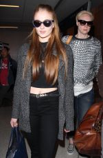 SOPHIE TURNER Arrives at LAX Airport in Los Angeles 2403