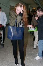 SOPHIE TURNER at Heathrow Airport in London