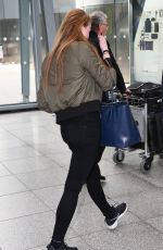 SOPHIE TURNER at Heathrow Airport in London