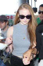 SOPHIE TURNER at LAX Airport in Los Angeles 2603