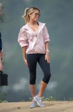 SYLVIE VAN DER VAART on the Set of a Photoshoot in Hollywood