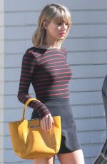 TAYLOR SWIFT in Short Skirt Out and About in Los Angeles 0703