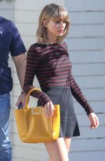 TAYLOR SWIFT in Short Skirt Out and About in Los Angeles 0703