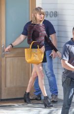 TAYLOR SWIFT in Short Skirt Out and About in Los Angeles 0703
